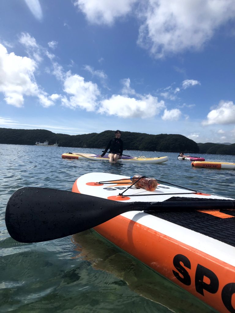 浅茅湾のど真ん中で海上散歩コース　
