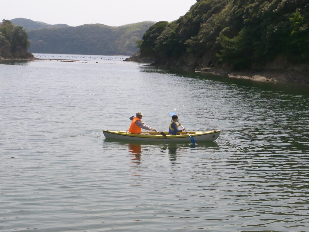 カヌーを楽しんでいるところ